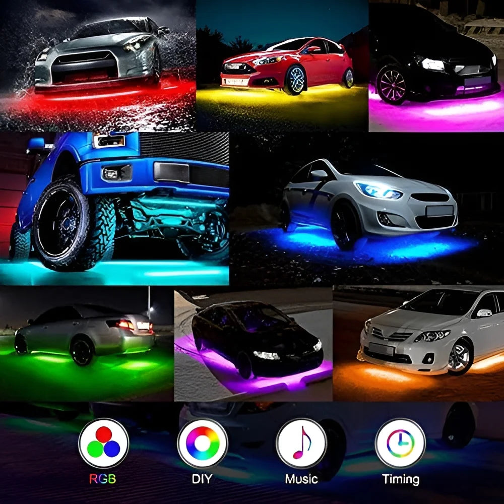 Double Row Car Underglow Lights Kit
