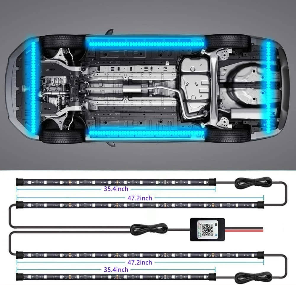 Double Row Car Underglow Lights Kit