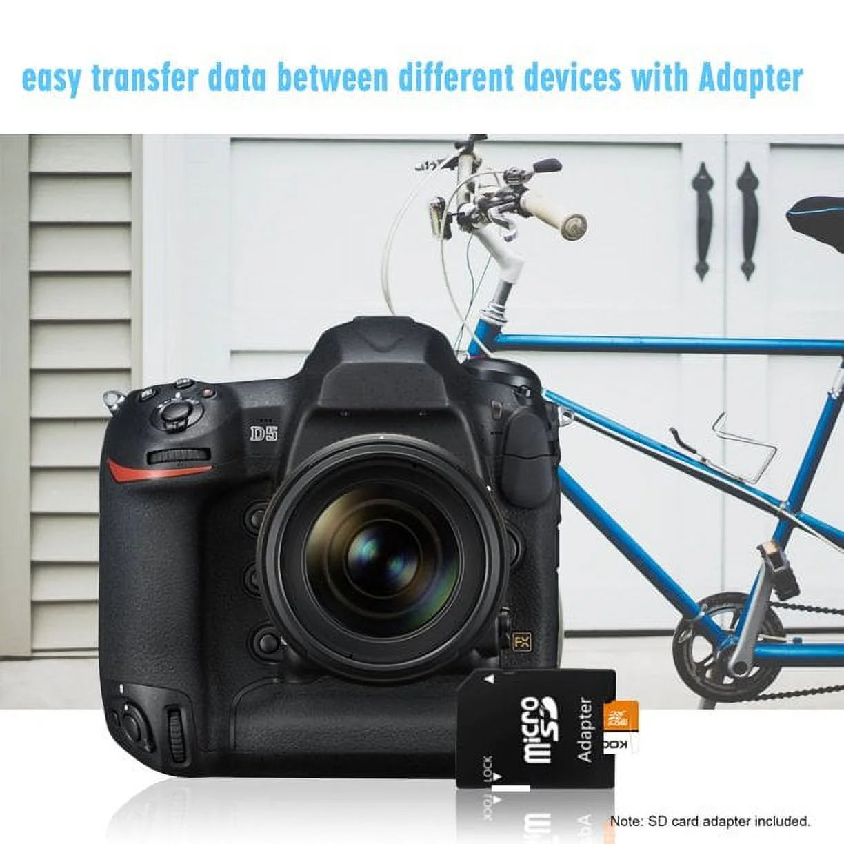 5 Pack 64 GB Micro SD Cards TF Card SDXC UHS-I Memory Cards High Speed Microsd Card, V30, U3